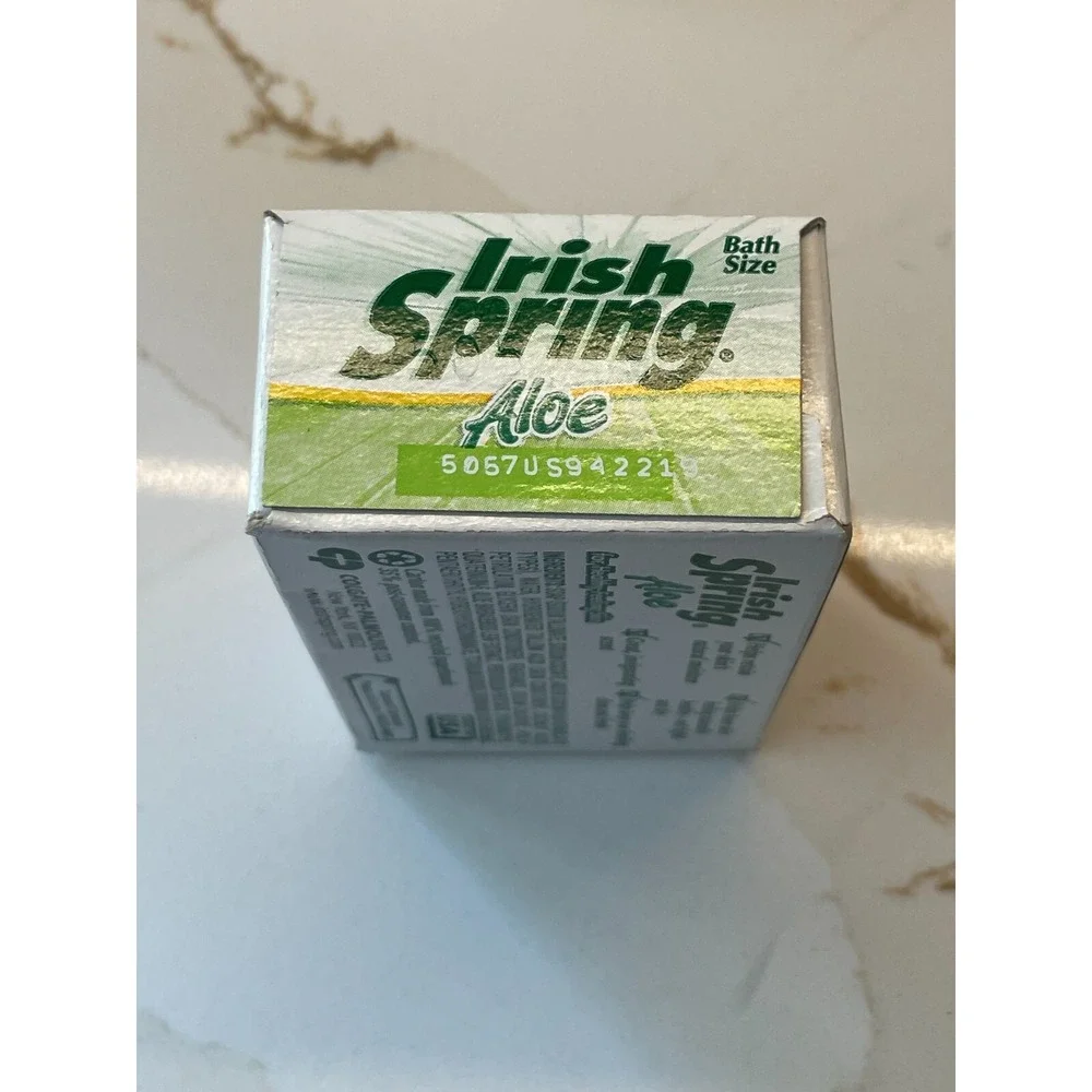 Vintage Irish Spring Aloe Deodorant Bath Soap‎ Bar 4.5 oz Scented New Sealed